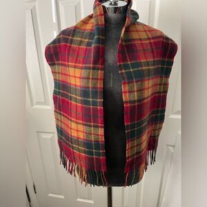 James Pringle Weavers Plaid Wool Scarf